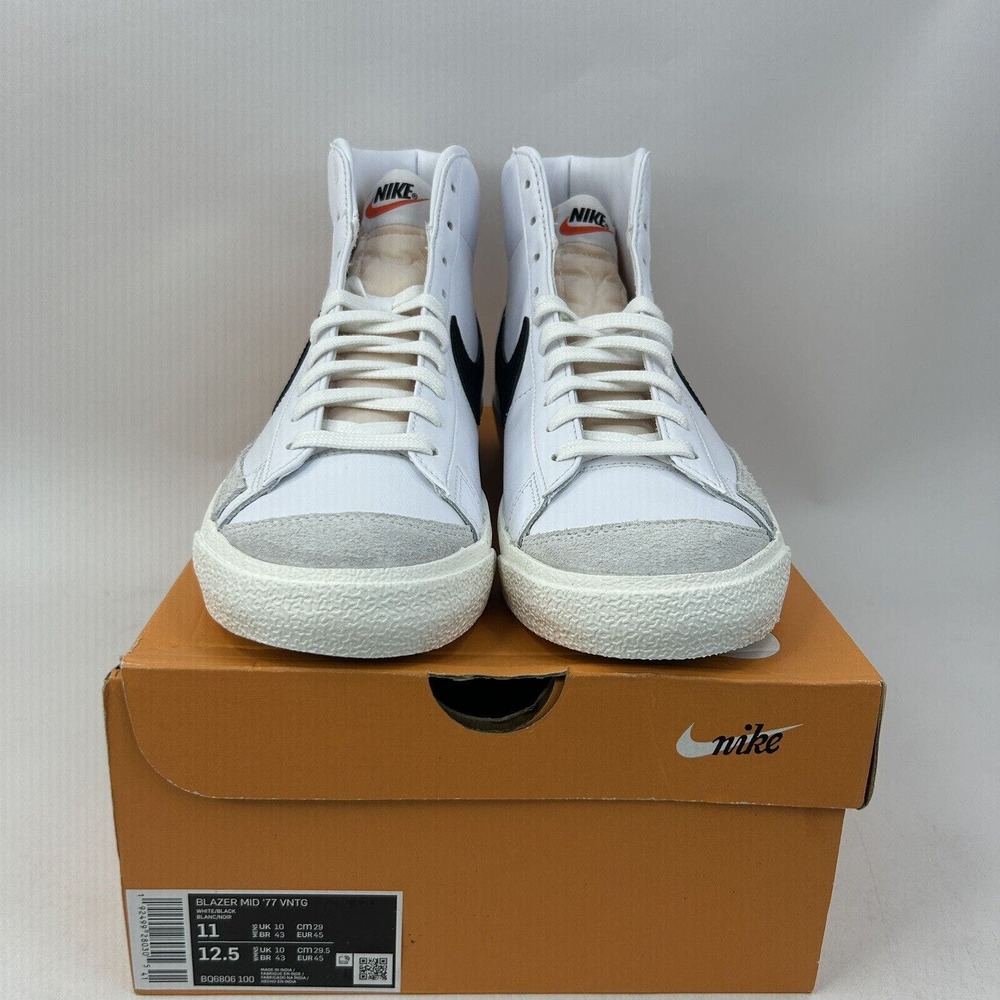 Nike Shoes Blazer Mid ‘77 Vintage “White Black” 2024 - Picture 2 of 5